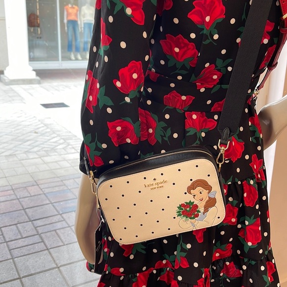 Disney X Kate Spade Beauty Mini Camera Crossbody Bag Cream Multi
 NWT - Picture 16 of 16